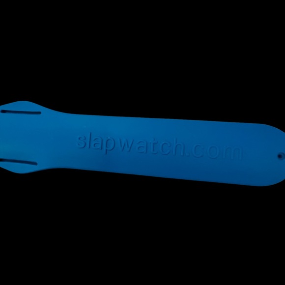 VINTAGE AUTHENTIC BLUE SLAP WATCH NEVER WORN! Like new - Picture 5 of 7